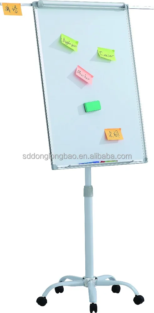 
Hot sale 70x100cm Flipchart Height Adjustable Whiteboard Stand Movable Flip Chart board Made In Factory BW-VA 