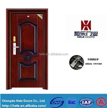 Онлайновой покупки простой дизайн китайский безопасности стальные двери