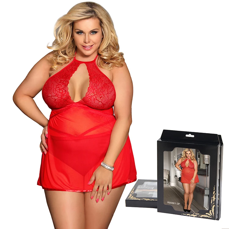

Wholesale fashion women plus size babydoll lingerie sleepwear nightwear