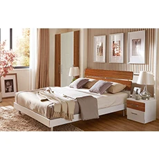 Modern wooden cabinet bedroom furniture MDF nightstands