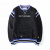 Drop shoulder color block Crew Collar Unsex customized Pullover Hoodies