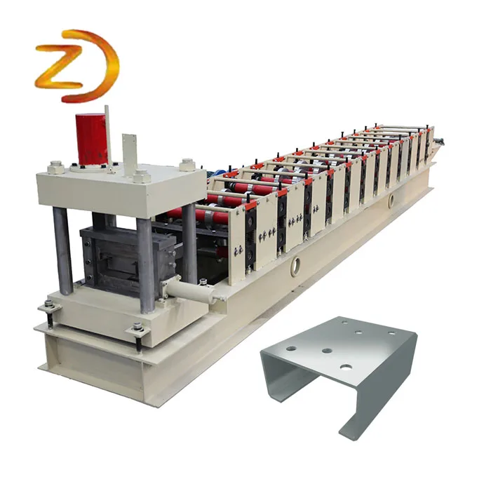 Pint Small Size Profile Steel C Purlin Shape Cold Roll Forming Machine