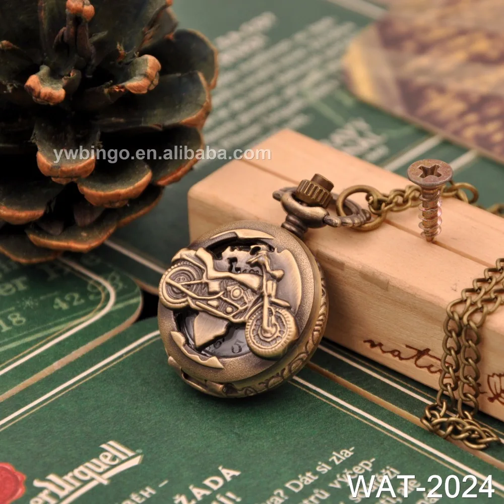 

Factory Price Good Quality Kids Antique Motorcycle Pocket Watch Chain In Bulk