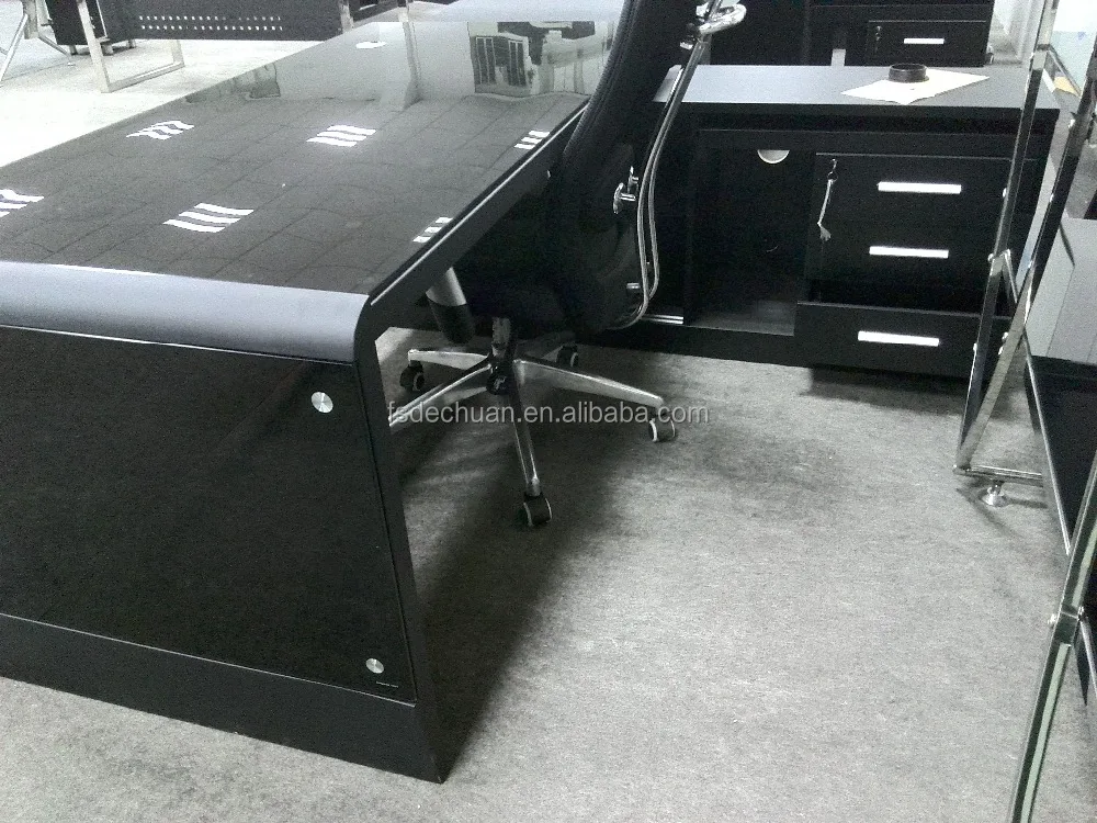 Glass Top Office Furniture Made In Foshan Office Desk Executive