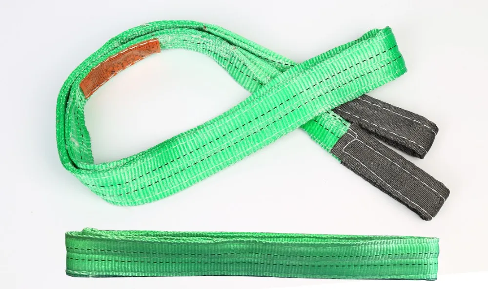 2pc-Pack 6:1 Saftey Factor Polyester Webbing Flat Lifting Sling 2 Ply 1-8Tx2-10m 