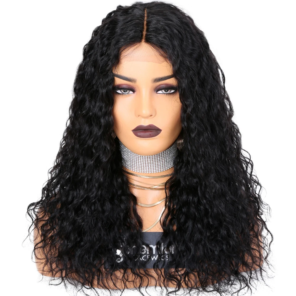 

Factory price overnight delivery lace front human hair wigs curly