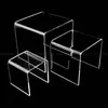 Acrylic Stack Riser, Stackable Acrylic Riser Display, Square acrylic riser stands