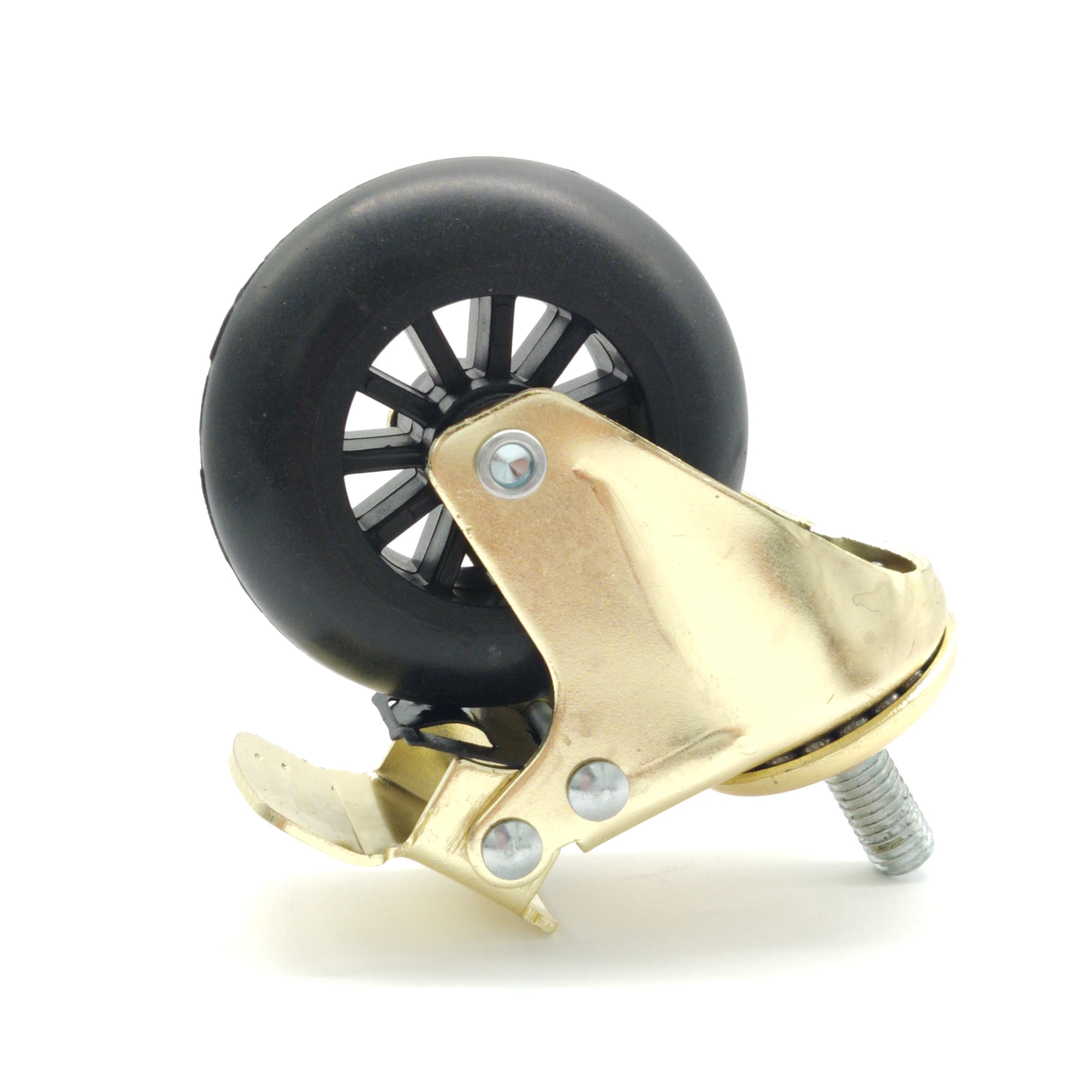 3 Inch Swivel Friction Grip Ring Stem Plastic Mobile Rollerblade Nylon Office Chair Caster Wheel