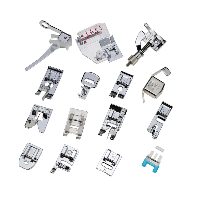 Sewing Machine Presser Walking Feet Kit 15 In 1 Set Sewing Machine