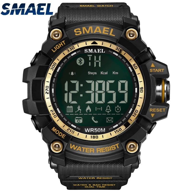 

Male Best price 1617B bluetooth smart wrist custom SMAEL digital sports watch