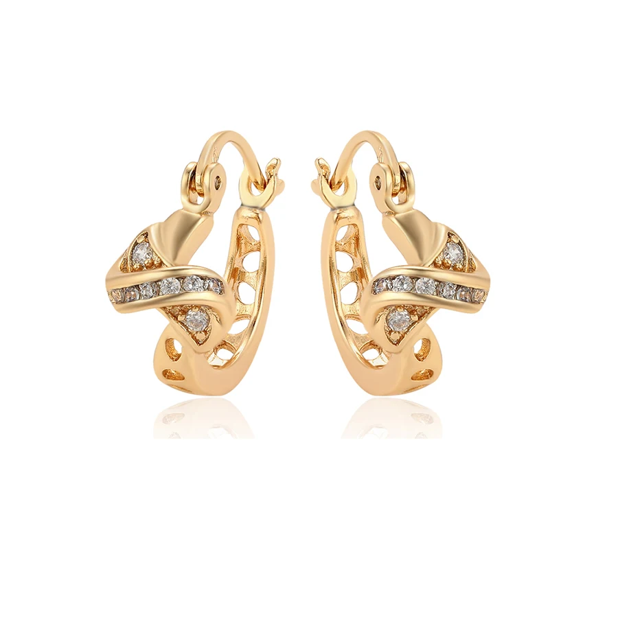 

96855 xuping fashion gold plated simulation crystal earrings for women