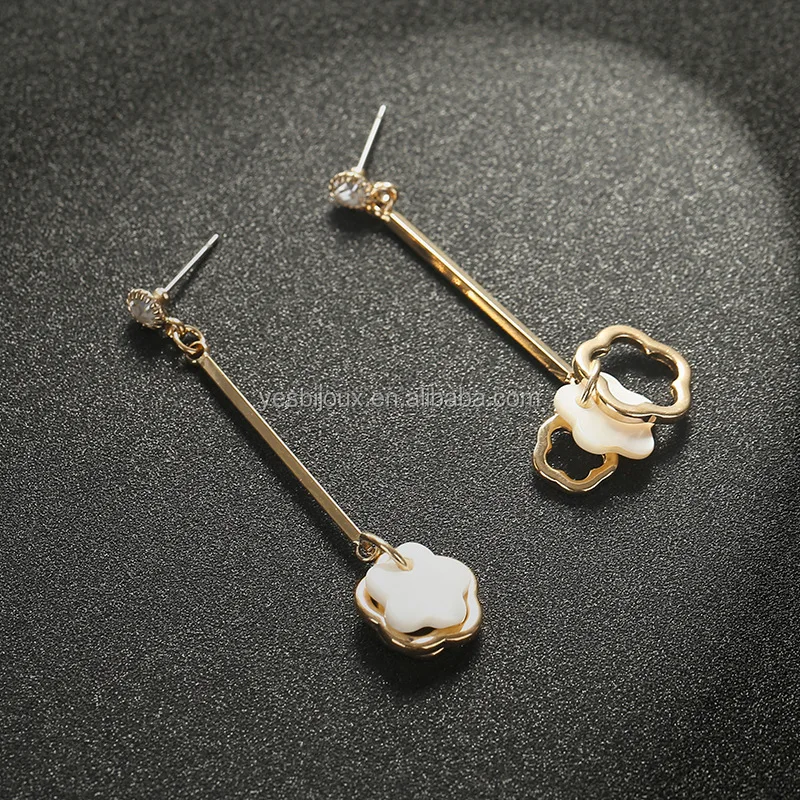 

fashion gold earring chandelier gold filled long earring