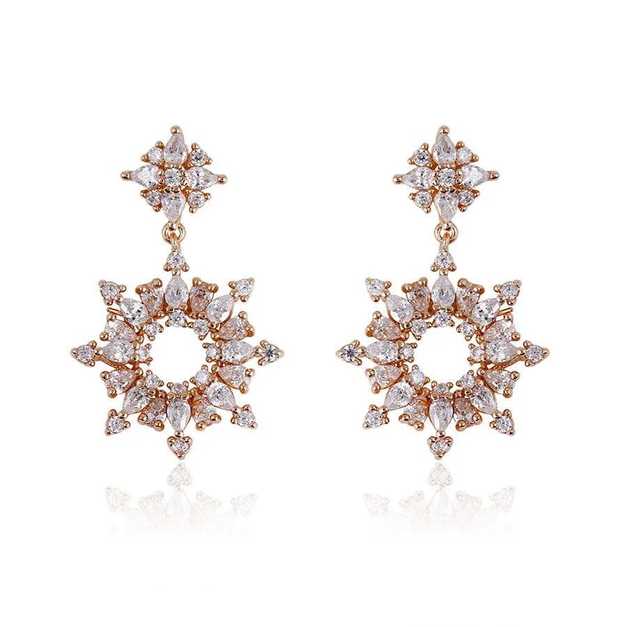 

94649 Gorgeous new design ancient custom style royal gold drop earrings for women