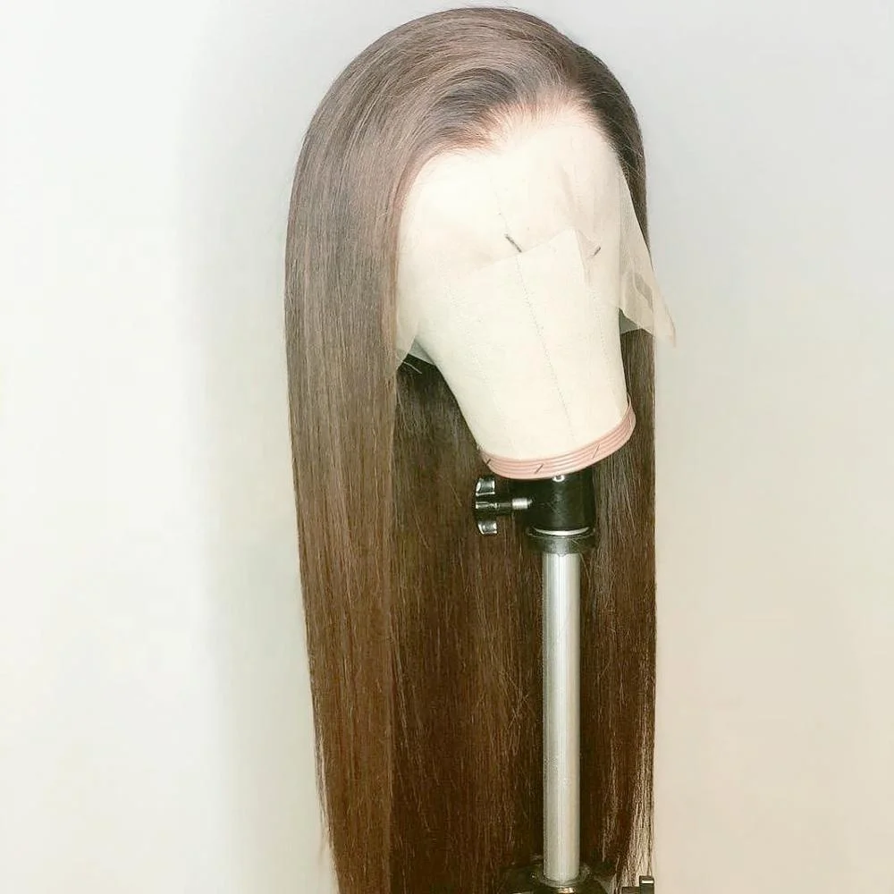 

full lace wig human virgin hair like brown wig 8-24in 150%density 13x6 deep part two colors, N/a
