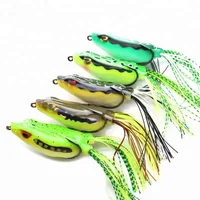 

New Product 60mm 18g Topwater Frog Lure soft bait snakehead Fishing