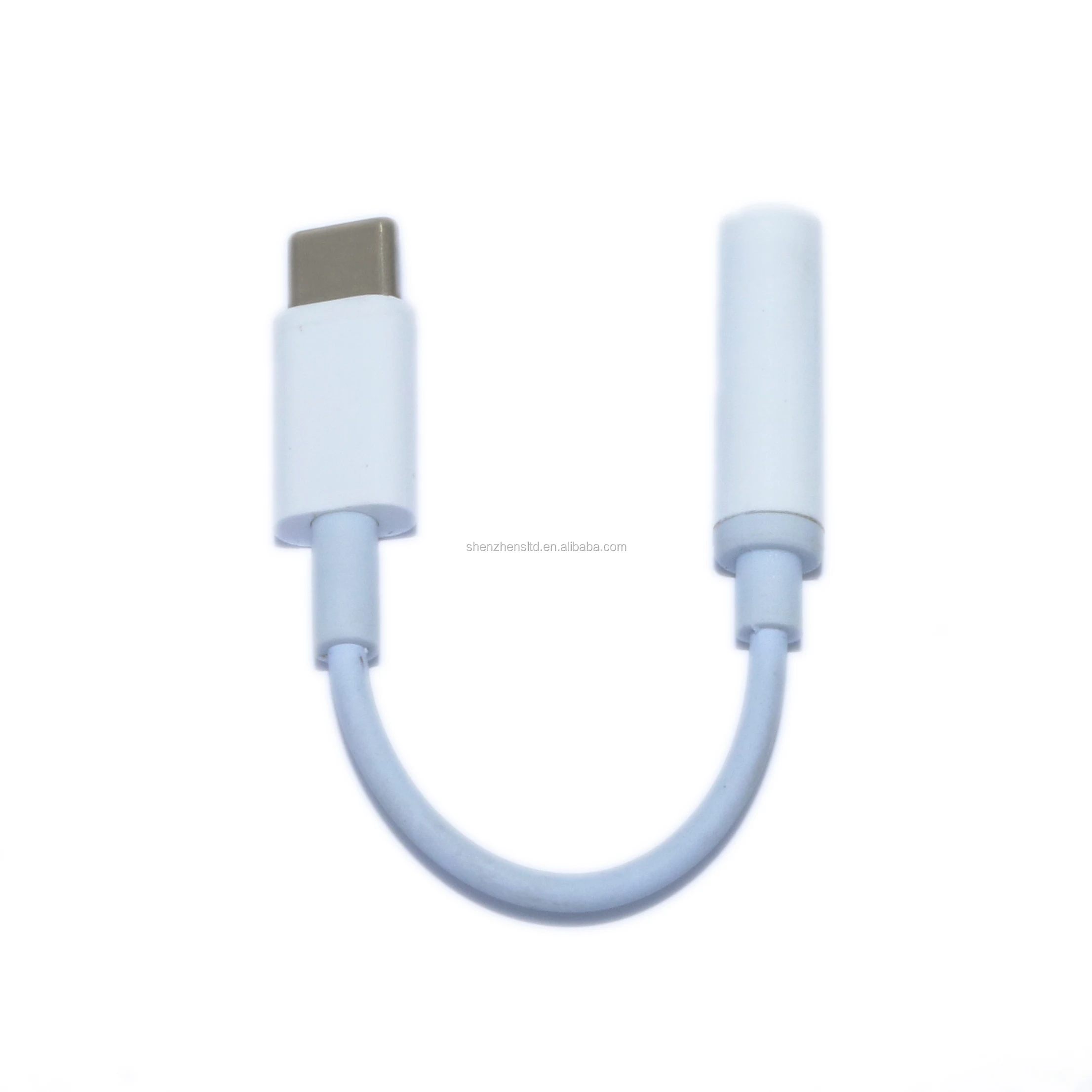 

USB-C Type C to 3.5mm Earphone Headset Digital Signal Cable Convertor Adapter For New iPad Pro (Real tek) 24 bit / 96K, White