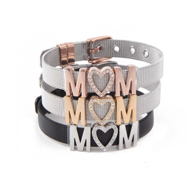 

New Products Mother Gifts Mom DIY Stainless Steel Mesh Bracelet, Mesh Watch Band, Steel/rose gold/gold/black,any colors can be choiced