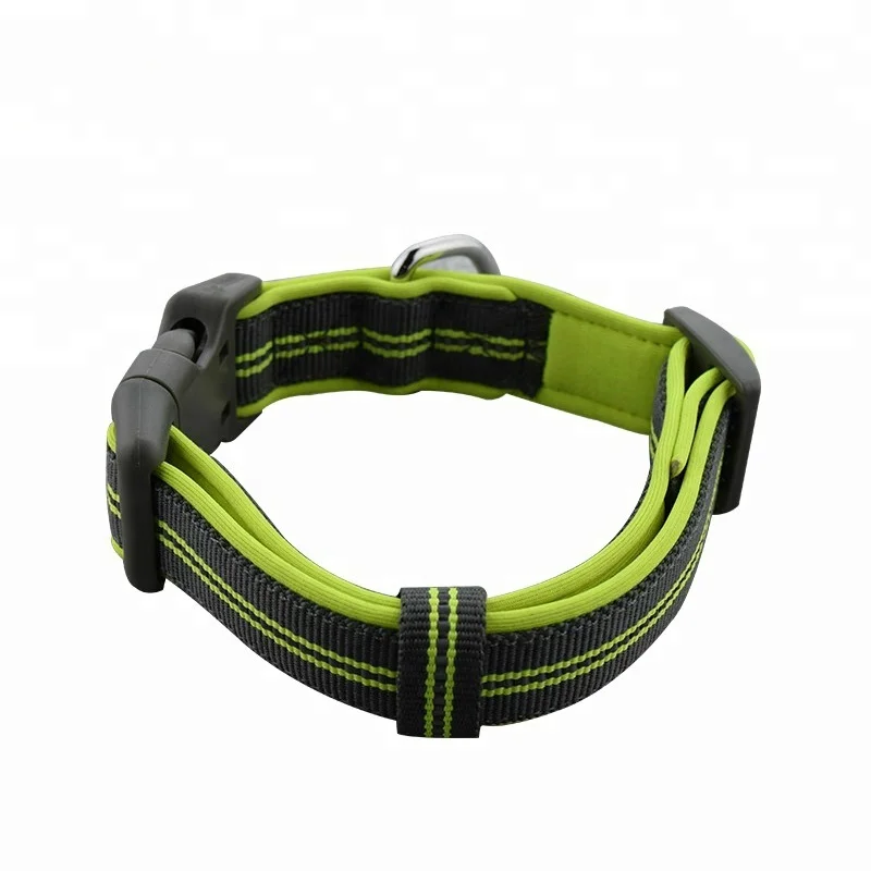 Comfortable Nylon Neoprene Dog Collar With Smooth D Ring Buy China