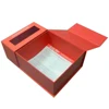Custom Printed Mailer Cardboard Tuck Top Shipping Corrugated Mailing Hair Box With PVC Window