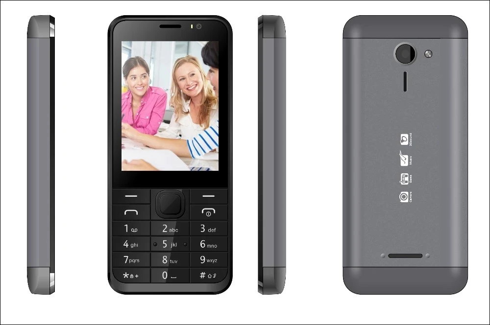 Best Selling 4 Sim Card Mobile Phone 230 2 8 Inch Qcif Screen