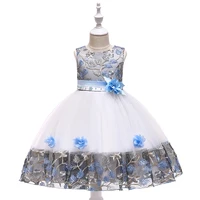 

Wholesale Bulk Sale Gown Kids Formal Flower Dress Wedding Event Frock Birthday Ceremony Girl Party Dress L5045