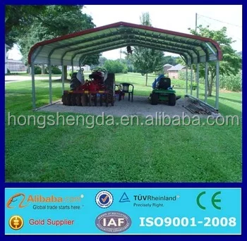 China Made Low Cost Steel Structure Carport Canopy Garage Awning