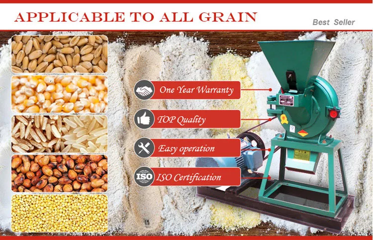 Best Homemade Farm Use Electric Manual Grain Flour Oat Corn Maize Wheat ...