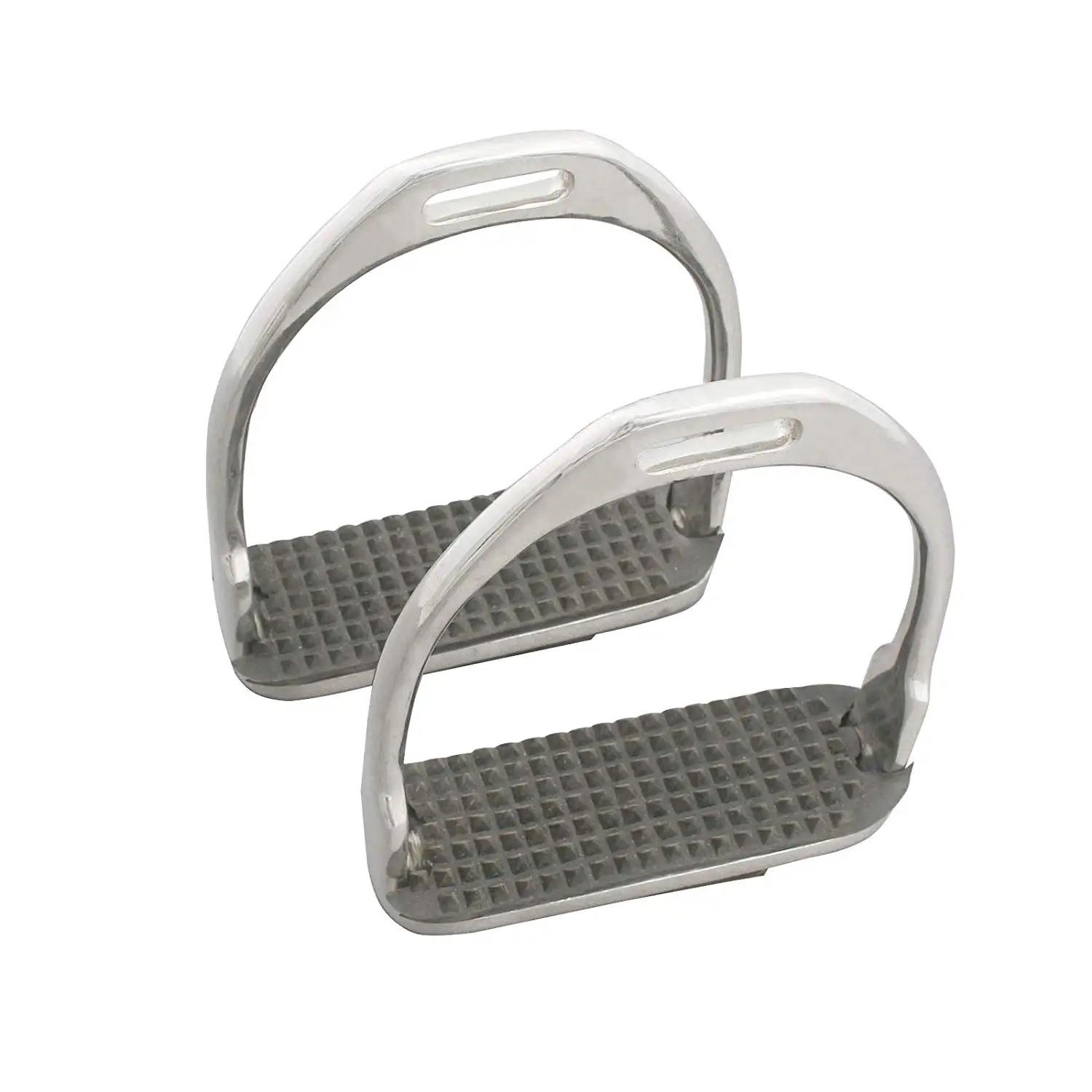 BRAND NEW AMIDALE ALUMINIUM ENDURANCE FLEX RIDE CAGED SAFETY HORSE STIRRUPS