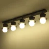 Customized bedroom decor lamp five heads no bulb ceiling mouted light