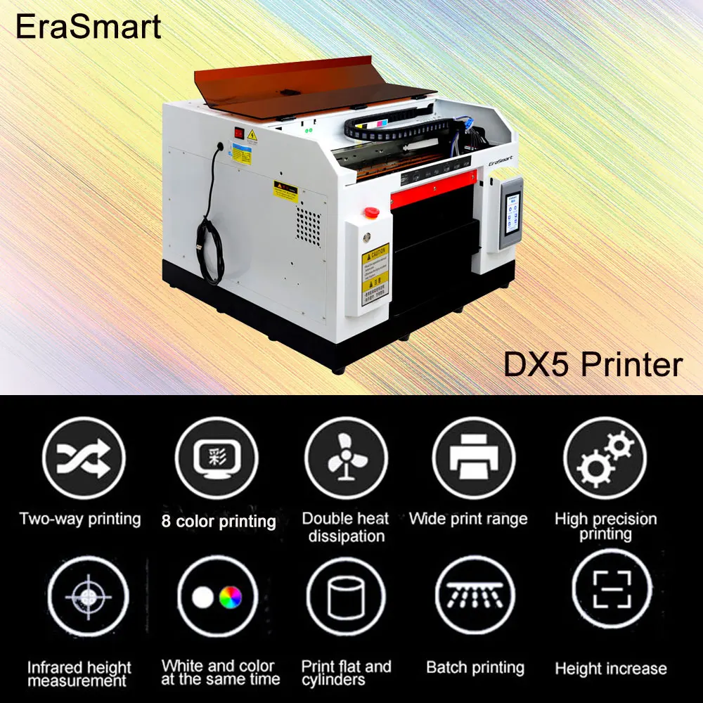 Erasmart Dx5 Printer Uv A3 Printer Uv Bottle Printer For Wine Bottle