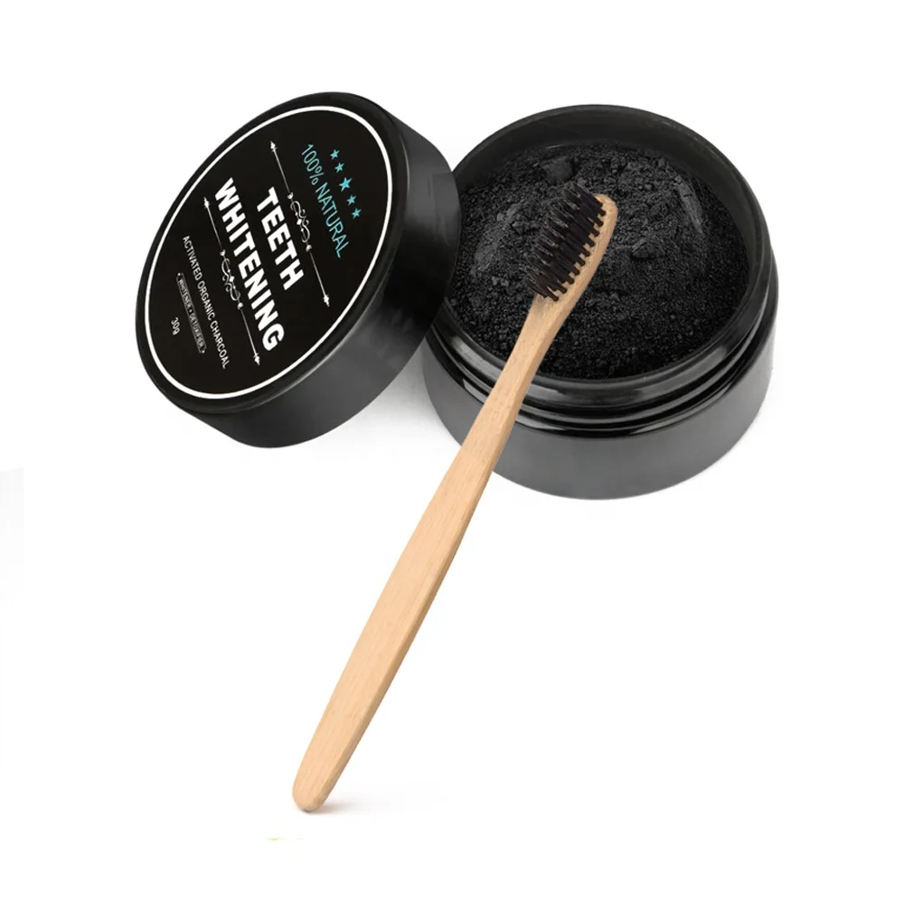 

Bamboo Charcoal Infused Toothbrush with Whitening Active Charcoal Powder, N/a