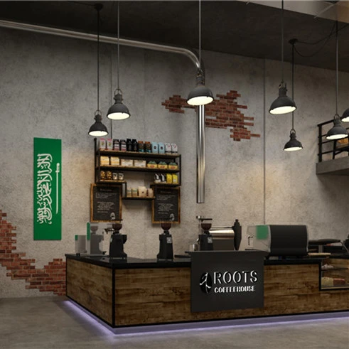 
Low price custom coffee shop furniture for sale,coffee shop counter furniture display 