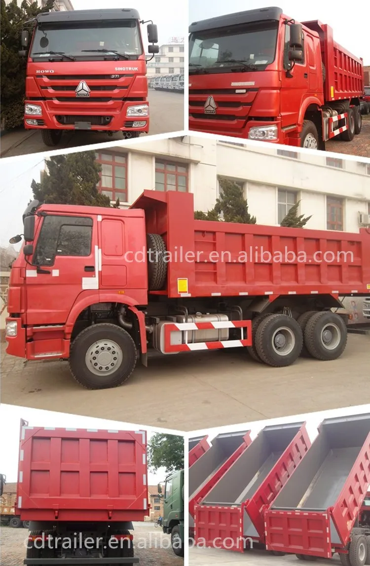 red dump truck Howo
