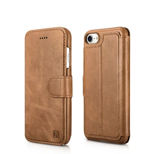ICARER Real Leather Detachable Wallet Folio Case iPhone 7 8