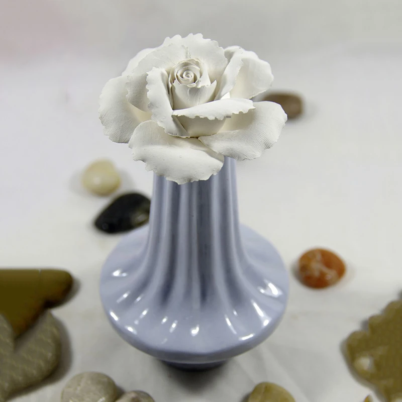 

Ecofirendly home use aroma scented reed ceramic flower aromatherapy diffuser