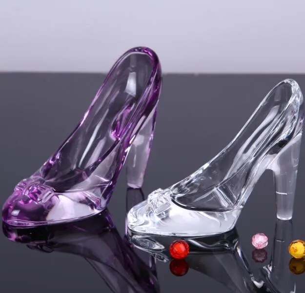 Elegant Wedding Crystal Decoration Glass Slippers - Buy Decoration 