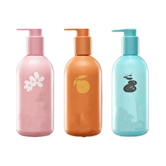 300ml Innisfree Plastic Fancy Shampoo Pump Bottle / Orange Cute Body