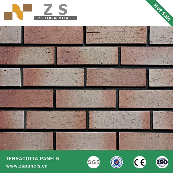 Outdoor Wall Cladding Clay Clinker Brick Tile Red Clay Bricks