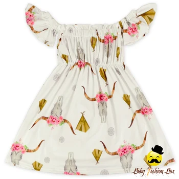 printed frock design