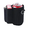Slim stubby holder neoprene can cooler sleeve with cigarette and lighter holder