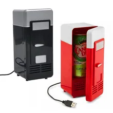 NEW Design Popular Mini USB Fridge Cooler Beverage Drink Cans Cooler/Warmer Refrigerator USB Gadget for Laptop/PC