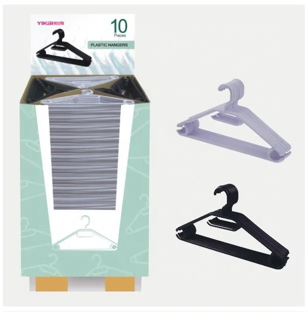 PHP6331-PP plastic hanger packed with display carton