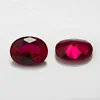 Competitive price synthetic Oval Ruby 8# gemstone price for sale