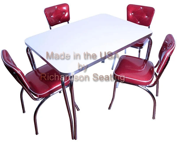 Commercial Chrome Diner Chairs With Retro Table For Commercial Chrome Diner Chairs With Retro Table For Restaurants