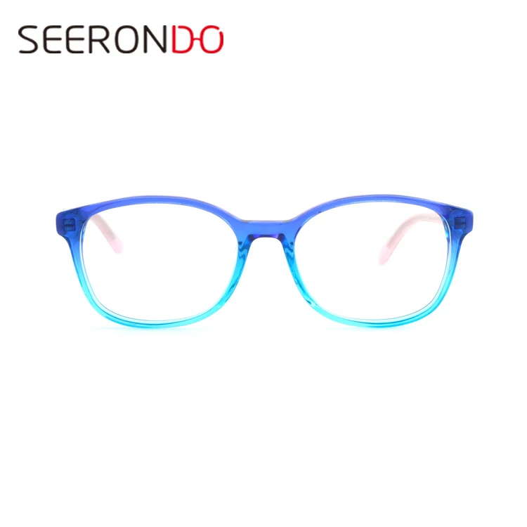 

New Model Light Blue Acetate Kids Children Optical Glasses Frame