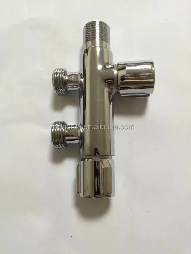 high quality brass double ways angle valve