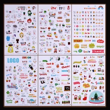 Details about Kawaii DIY Planner Diary Deco Stickers Transparent Scrapbooking Calendar Sticker