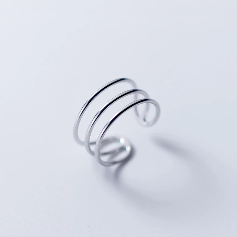 

Good Quality Multi Layer 925 Sterling Silver Rings Jewelry