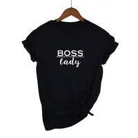 

Boss Lady T Shirt Cotton Short Sleeves O-neck Loose Fit Funny Summer Tops Plus Size Clothes 2019 Streetwear Tee Shirt Femme