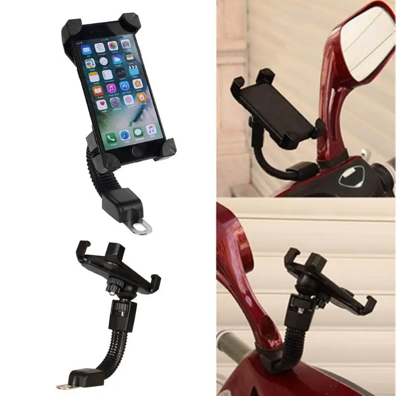 Mobile Phone Holder Clamp Mount Bicycle Mobile Phone Stand Rack Universal Electric Motor Mountain Bike Cycling